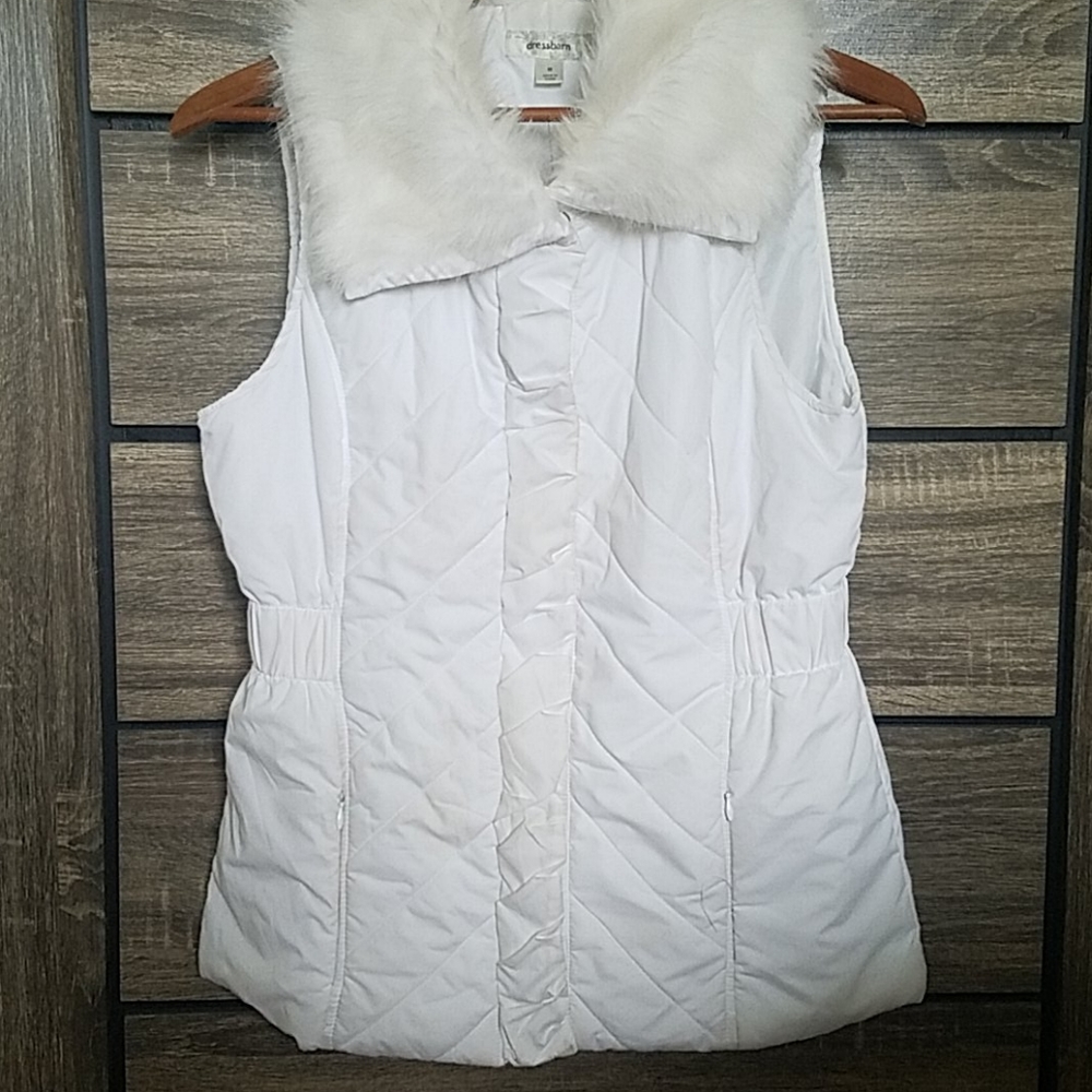 White Quilted Vest
